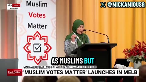 Australia’s Muslim Voting Bloc ‘Muslim Votes Matter’ has officially launched in