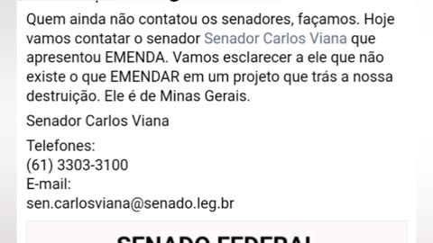 SENADOR CARLOS VIANA DE MINAS COBREM DELE QUE TÁ APOIANDO A FOME DO MERCADO DE CARBONO