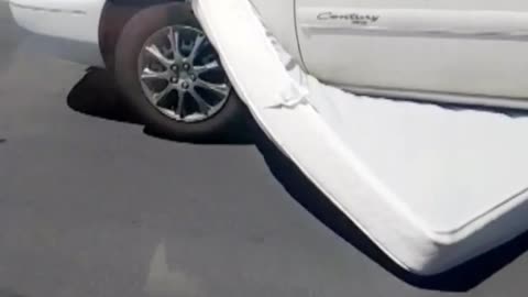 Mattress Stuck in Car Fail