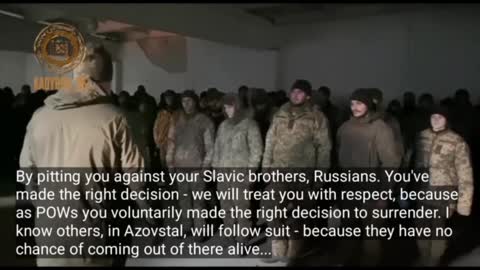 TRUTH about the war the MSM won't show you - Chechen addresses hundreds of Ukrainian POWs