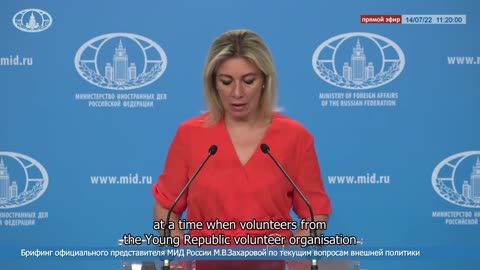 Russian MFA Spokeswoman Maria Zakharova on Ukraine's attacks on the LPR and the DPR