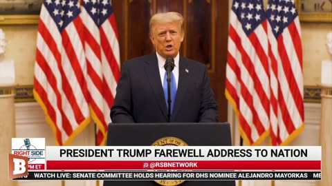 President Donald Trump releases Farewell Address