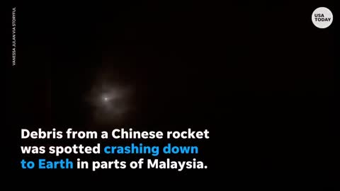 Chinese rocket debris falls to Earth over Indian Ocean | USA TODAY