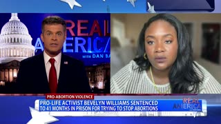 REAL AMERICA -- Dan Ball W/ Bev Williams, Woman Sentenced To Jail For Protesting Abortion, 9/11/24