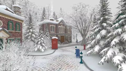 New 2025: Relaxing Christmas Music Set in a Winter Village in an Old-time setting