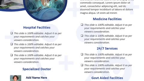 One Page Health Newsletter PowerPoint Template