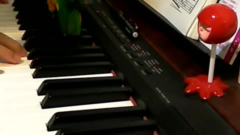 Bird Joins in on Piano Playing