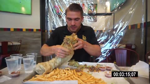 IMPOSSIBLE BURRITO CHALLENGE! | The Biggest Ever | California's Biggest Burrito | Man Vs Food