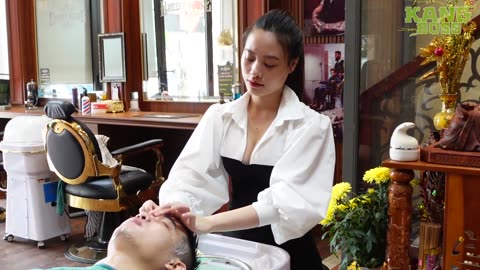 [ASMR] I am so happy that Vietnamese barbers take care of me every day