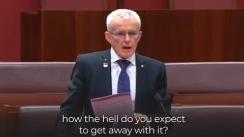 Senator Malcolm Roberts GOES WILD