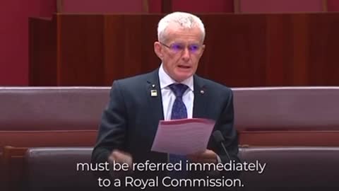 Australia Senator Malcolm Roberts Savages PM, Health Ministry and Health Dept on Pandemic Response