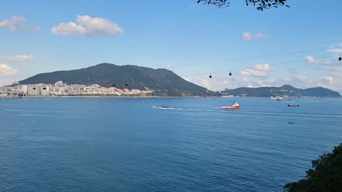 Blue sky and sea..cable car#3