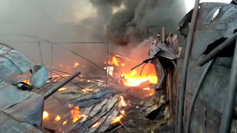 Incendio en el barrio Henequén