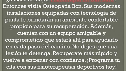 Consigue la mejor Fisioterapia en Can Baró