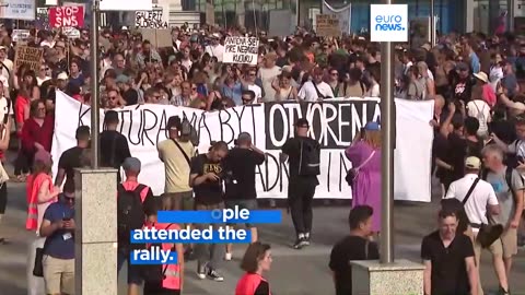 Thousands protest in Bratislava over sacking of national theatre and gallery heads