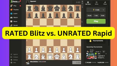 RATED Blitz vs. UNRATED Rapid