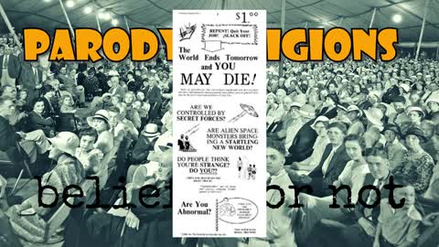 PARODY RELIGIONS-DOCUMENTARIO Una religione parodia è un sistema di credenze che sfida le convinzioni spirituali degli altri,attraverso l'umorismo,la satira e può essere una parodia di diverse religioni,sette,guru,cults o nuovi movimenti religiosi