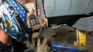 1950 Shoebox Passenger Front Fender Repair