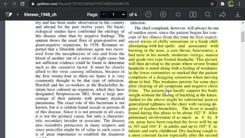 Did Dr. Fred Klenner treat Viral Pneumonia with Vitamin C in 1948?