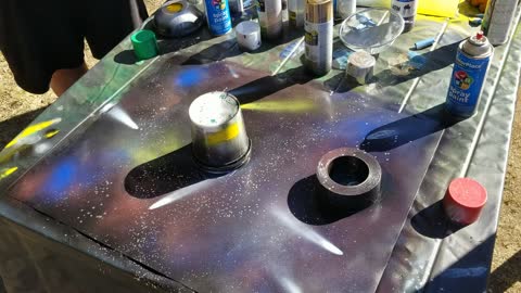 Spray paint art