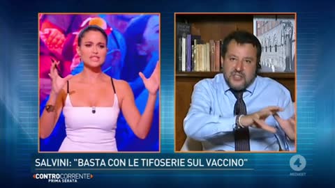 🔴 Matteo Salvini a Controcorrente (Rete 4, 26/09/2021)