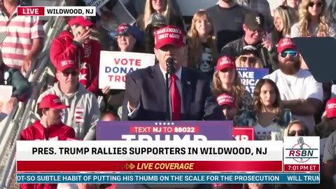 FULL SPEECH: President Trump Delivers Remarks at Rally in Wildwood, NJ - 5/11/24