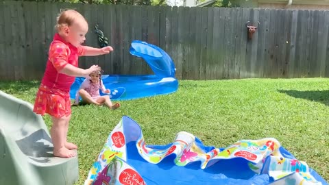 Funny Babies Playing Slide Fails - Cute Baby Videos