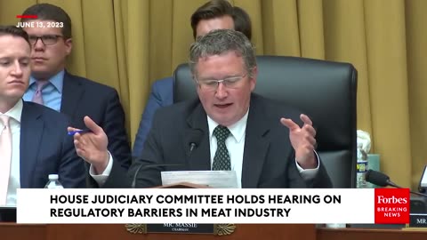 'The Problem With That Is, It's Regressive'- Thomas Massie Slams Meat Production Regulations