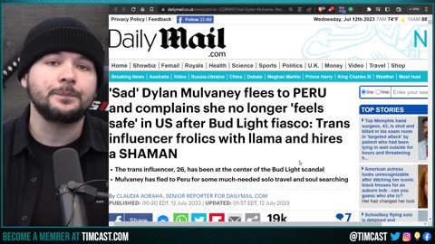 Bud Light Now 14th Place, Dylan Mulvaney "Flees" US Claiming not To Feel Safe, Woke Ideas Are LOSING