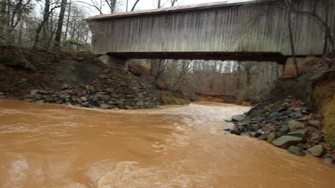 Bunker Hill Covered Bridge in Clairmont , NC