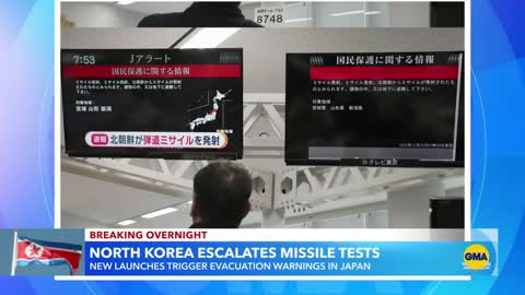 North Korean missile launches trigger evacuation warnings in Japan l GMA