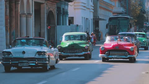 Top Vintage Car In The Street