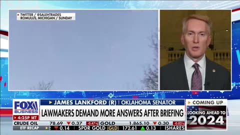 Sen. James Lankford: The Biden Administration Gave ‘Almost Nothing’ New In Classified Spy Balloon Briefing