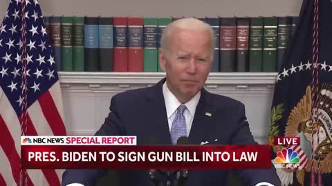 President Biden Signs Landmark Gun Legislation Into Law : 'Lives Will Be Saved'