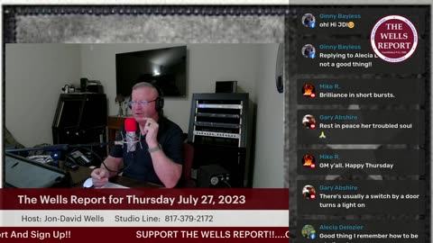 The Wells Report for Thursday, July 27, 2023