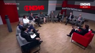 BOLSONARO SAPATEIA NA CARA DA GLOBO - DEBATE