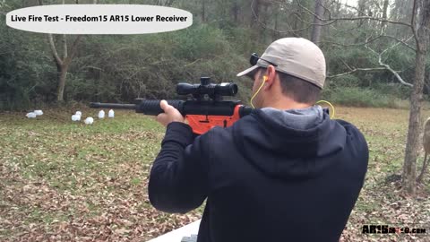 AR15MOLD.com - Live Fire Test - Freedom15 Lower