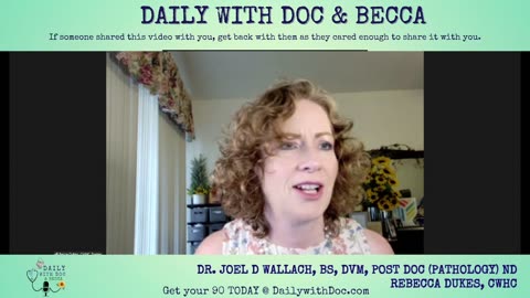 Dr. Joel Wallach - Increasing minerals in plants and why - Daily with Doc and Becca 7/31/23