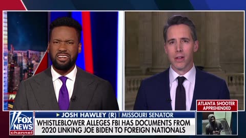 Senator Hawley: Whistleblower Alleges FBI Has Documents Linking Biden to Foreign Nationals in 2020