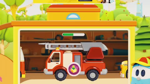 White Ambulance Car Rescue in the City w Tow Truck - Animation Cars & Trucks Cartoon for children