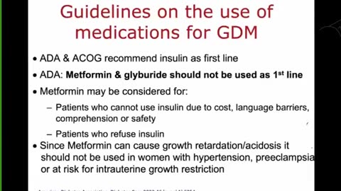 Diabetes in pregnancy (preconception, GDM, DM 2 in pregnancy)