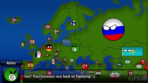 Europe alien Invasion [countryballs] Gylala