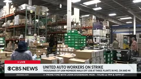 Auto workers strike after deadline for new contract passes: "We mean business"