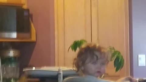 Head banging baby