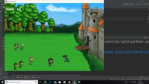 Zombie shooter using pygame - quick demo