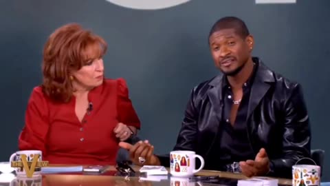 Here's Joy Behar trying to get Usher to say he’s voting for Kamala and he basically says no thanks