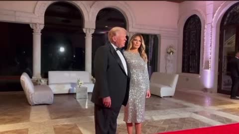 Happy New Year from President Trump at Mar a Lago