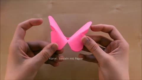 Origami Butterfly: How to fold a butterfly out of paper - DIY Room & Wall Decor - Easy tutorial