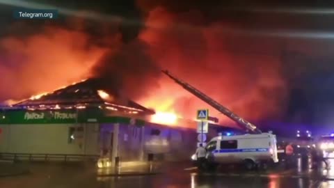 Cafe "Polygon" caught fire at night in Kostroma, where there were more than 250 people inside