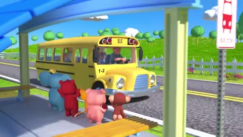 Wheels on the Bus - CoComelon Nursery Rhymes & Kids Songs